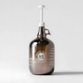 Amber Glass Gallon Pump Bottle 09